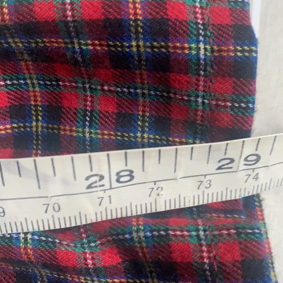 Vintage madras plaid skirt Red/Blue/Green no tag large - Picture 5 of 5
